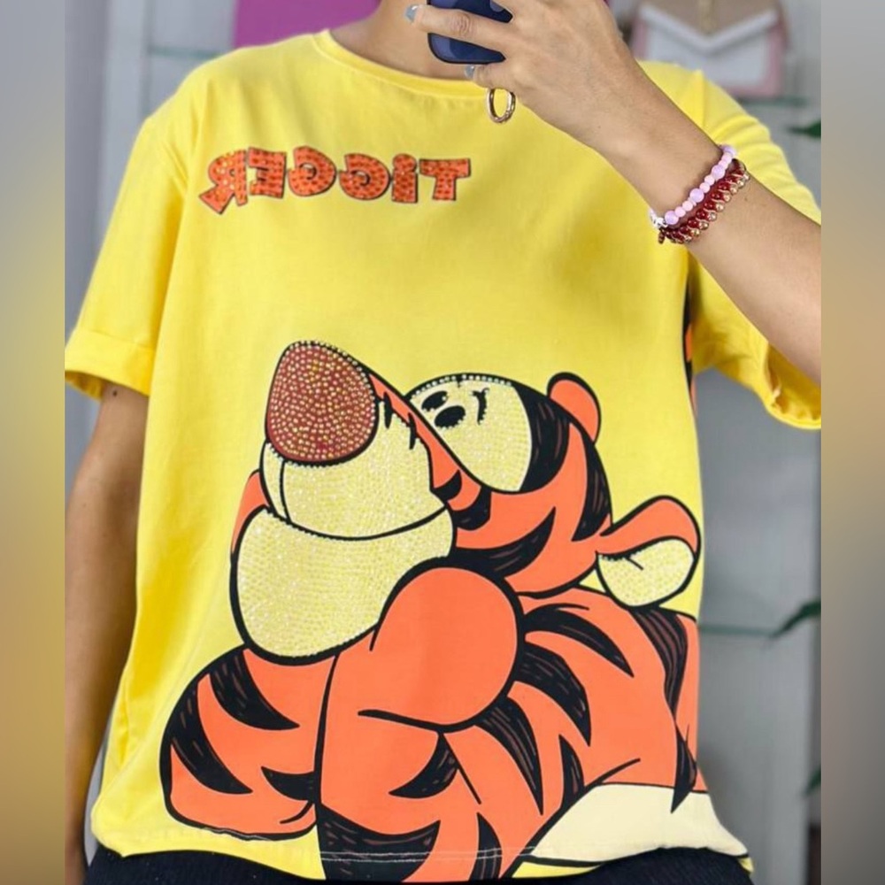 beautiful yellow t-shirt